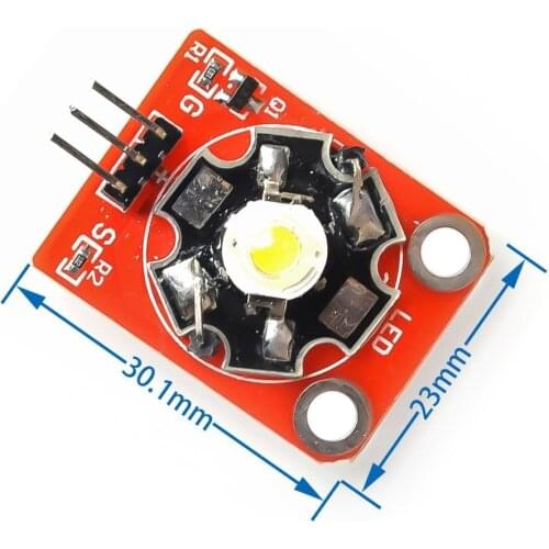 3W High-Power LED Module with PCB Chassis STM32 AVR