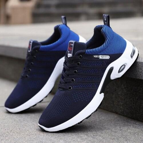 2021 Men Running Shoes Fashion Breathable Outdoor Male Sports Mesh Shoes Lightweight Sneakers Mens Comfortable Athletic Footwear