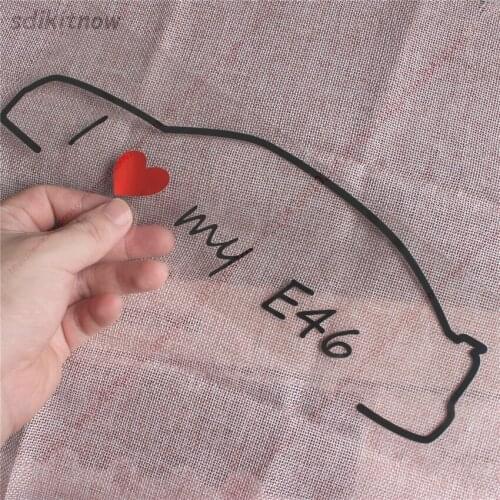I love my car Decal Sticker Styling Door Window Decoration Accessories For BMW E28 E30 E34 E36 E37 E38 E39 E39 E46 E60 E80 E90