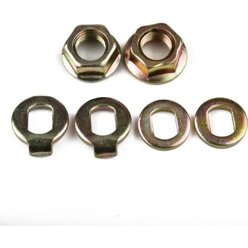 M12/M14 Black /silver Electric Bicycle Hub Motor Axle Lock Nut Lock Washer Spacer Nut Cover Spare parts Gasoline bicycle Motor