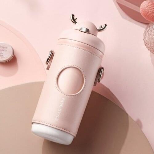 Stainless Steel Messenger Vacuum Cup Womens Straw Cup Womens Fashion Cup Portable Cup