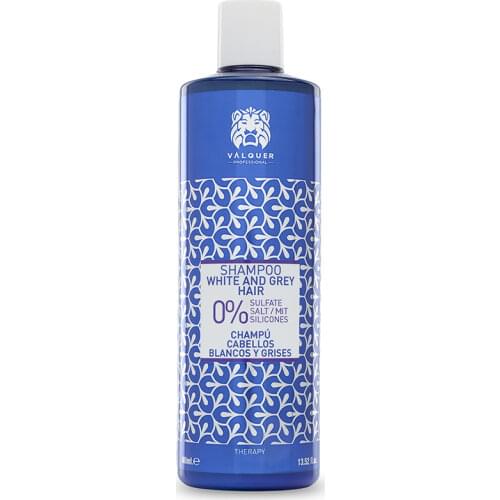 Valquer professional Champu white and gray hair % no salt, no sulfates, no parabens and no silicones-400 ml