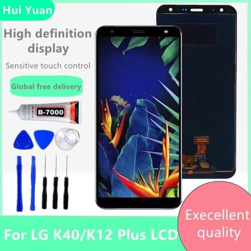 For LG K12 PLus Replacement Repair Parts,For LG K40 LCD Display Touch Screen Digitizer Assembly With Frame