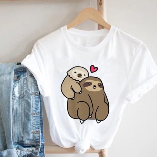 Womens T-shirts 2021 harajuku Kawaii Cartoon t-shirt Fashion Fun Ladies Tees Summer Short Sleeve Female T-shirt Plus Size 3XL