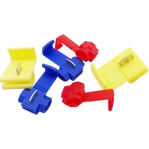 10Pcs/Lot Scotch Lock Wire Connector Crimp Electrical Cable Terminal No-Welding Quick Splicing Insulated Cold Pressed Line Clamp