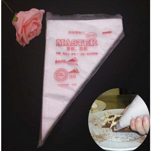 100Pcs Disposable Pastry Bag Icing Piping Cake Cupcake Decorating Bakeware Tool fit All nozzles Pastry Bags Kitchen Accessories