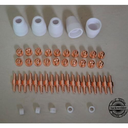 30/40A PT31 Air Plasma Cutting Torch Tip Spare Gun Consumables Tips Electrodes 50pcs