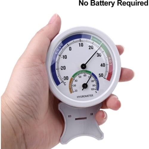 Indoor Outdoor Thermometer Hygrometer - Mini 3'' Desk Thermometer Wireless Thermometer for Table Kitchen Car Greenhouse