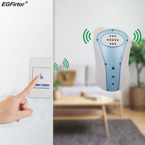 Wireless Chime Gate Alarm Doorbell Long Range Remote Security Intercom Doorbell Wireless Home Doorbell For Home Office Control