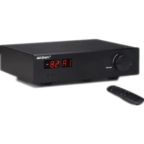 BRZHIFI double thick film professional remote control amplifier bluetooth 5.0 high and low bass adjustment bluetooth amplifier