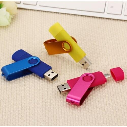 Usb 2.0 flash drive pen drive 4gb 8gb 16gb flash drives pendrive 32 gb usb memory stick 64gb OTG metal usb flash drive for phone