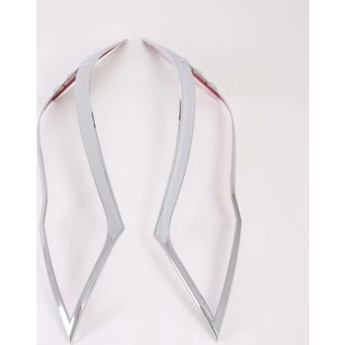 For Toyota Rush 2018 2019 2020 2021 Chrome Auto Front Head Light Lamp Cover Trim Headlight Hood Frame Protector Accessories