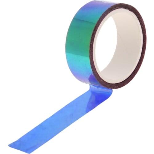 Rhythmic Gymnastics Decoration Holographic RG Prismatic Glitter Tape Hoops Stick 62KF