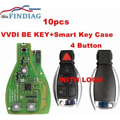 Xhorse VVDI Key Tool for Benz Improved Version Smart BE Key Pro 3/4 Button Shell with Logo VVDI MB BGA Token