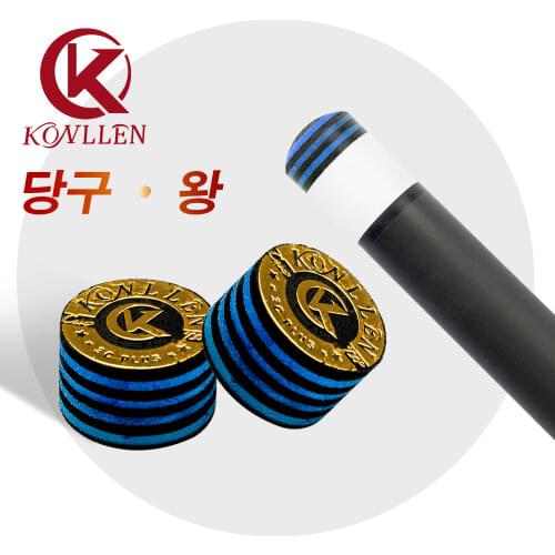 Konllen 14mm BIlliard Carom Cue Tip Selected 9 layers Pigskin Good Flexibility Professional Libre Cue Tip Billiard Accessories