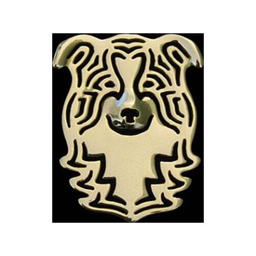 New Trendy high quality cute Border Collie dog brooches and pins plated silver men brooches fashion jewelry free ship