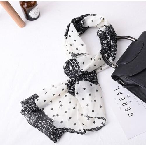 New chiffon scarf female spring and autumn long printed silk scarf wild shawl summer sun sand