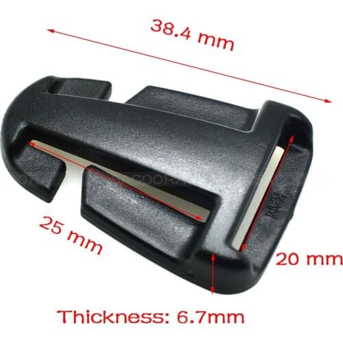 Webbing size 20*25mm buckle black POM strap buckle plastic Adjustable buckle for bag luggage Outdoor bag buckle