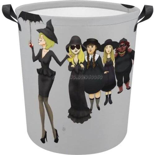 On Wednesdays We Wear Black Foldable Laundry Basket Art Waterproof Childrens Toy Basket Tunic Dirty Clothes Basket Organizer Ah