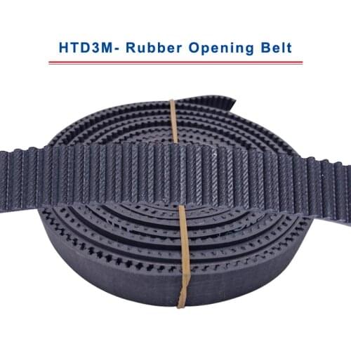 High Quality 1 meter HTD3M-Opening Timing Belt Rubber Material Belt Width 10/15 mm Synchronous Belt Teeth Pitch 3 mm