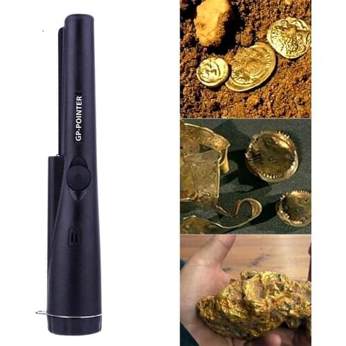 New Handheld Metal Detector Positioning Rod Detector Waterproof Positioning Rod with LED Flashlight Detector for Gold Detectors