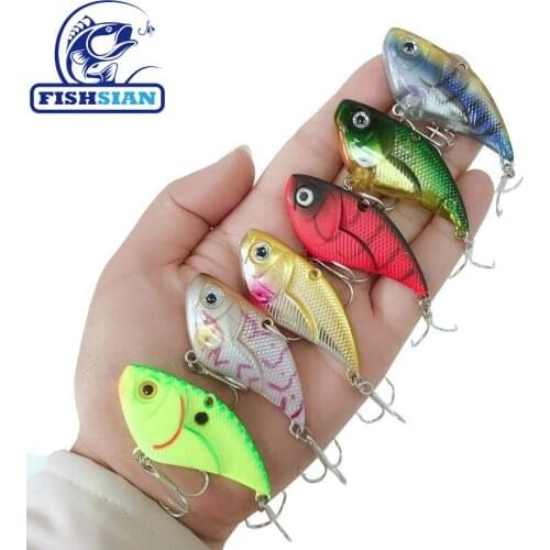 FISHSIAN Vib Fishing Lure Sinking 14.9g/5.3cm Bass Fishing Trout Lure Pesca Saltwater Lures Isca Artificial Lipless Crankbait