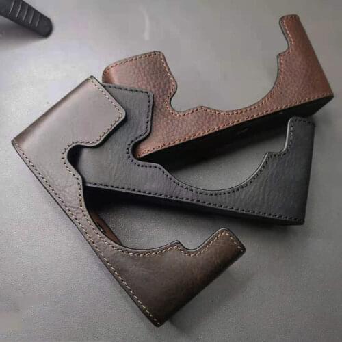 Nikon Z-fc Camera Bag Handmade Genuine Leather Camera Case Half Body For Nikon Zfc ZFC Z-fc