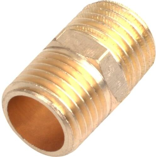 Solid Brass 1/4" PT Male Thread Water Hose Pipe Straight Connector CNIM Hot
