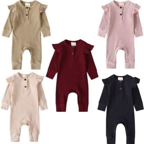 Newborn Baby Girl Boy Winter Clothes Knitted Long Sleeve Romper Jumpsuit Outfits