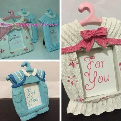 10Pcs/lot Adorable Baby shower Party Favors For Guests of baby suit Photo frames for New Born Baby birthday gifts Photo holder