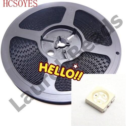 1000pcs/lot LED Lamp Beads PLCC-6 3-CHIPS SMT SMD 5050 RGB LED Chip Emitting Diode for 5050 led strip lights tape High Bright