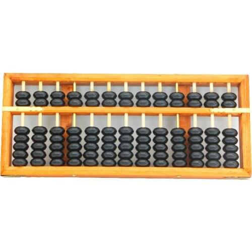 13 Column Chinese Wood Abacus Seven Beads Abacus Children Student Soroban Abacus School Learning Tools Educational Math Toys