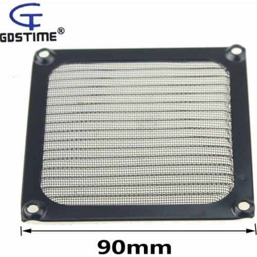 2PCS Gdstime 9CM Computer Mesh Black PC Fan Cooler Dust Filter Dustproof Case Cover 90x90mm 90mm