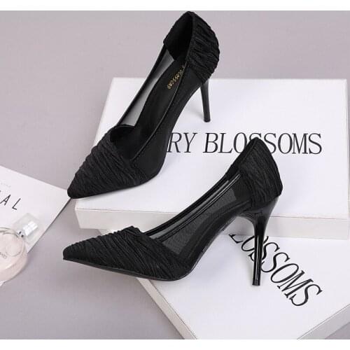 2020 New Platform Heels Rhinestone High Heels Pointed Women Pumps Sexy Party Shoes Stiletto Wedding Shoes Suede Women Shoes