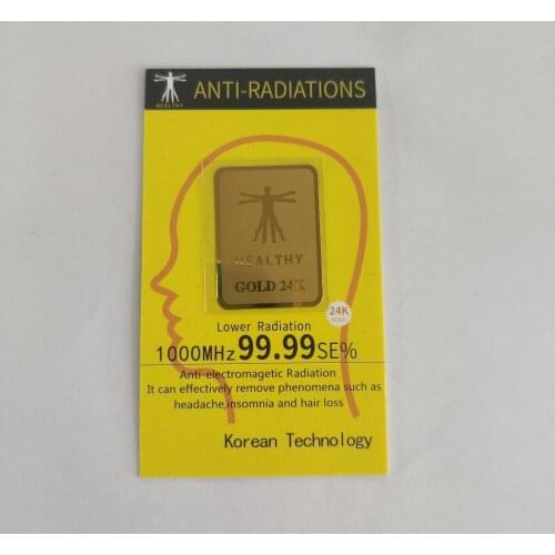 24K gold-plated energy-saving chip new health radiation protection mobile phone patch standard shield energy sticker accessories