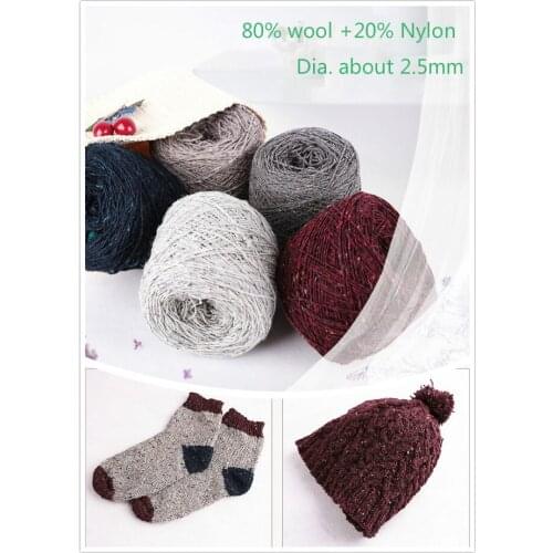 400g 80% Sheepskin wool +20%Acrylic Yarn fo Knitting Chunky Hand-Knitted Colorful Knitting Scores Wool Yarn Crochet Thread