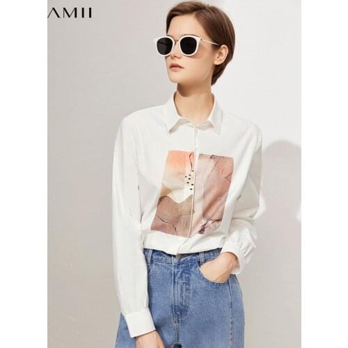 Блузки с принтом Amii China At AliExpress