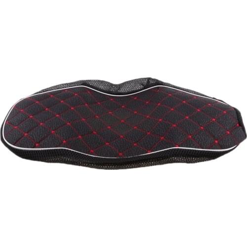 Black Motorcycle Electric Car Scooter Breathable Seat Cushion Protector Cover Effectively Anti-slip Design More Safety