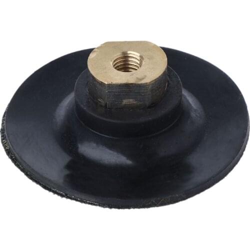 3'' 4'' M10 M14 Rubber Based Sanding and Grinding Discs Backing Holder Diamond Polishing Backer Pads Hook and Loop