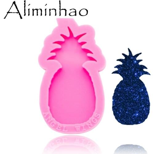 DY0256 Shiny Mini Pineapple shape mold Silicone Molds DIY epoxy mould keychains Mould