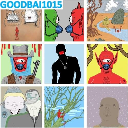 Diy Personality Character Doodle 5d Diamond Painting Cross Stitch Kits Mosaic Diamond Embroidery Full Room Decor Creative Gift