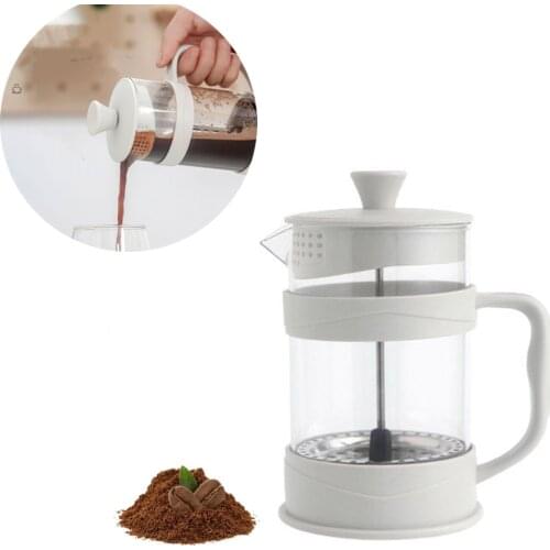 800ml/27oz French Press Coffee/Tea Brewer Coffee Pot Coffee Maker Kettle 1000ML Stainless Steel Glass Thermos For Coffee Drinkwa