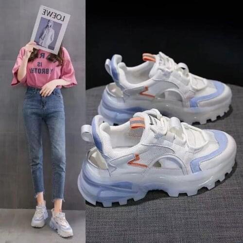 Tenis Feminino Casual Shoes For Women New Breathable Vulcanized Sneakers Chunky Shoes Comfortable Mesh Leisuree Outdoor Trainers