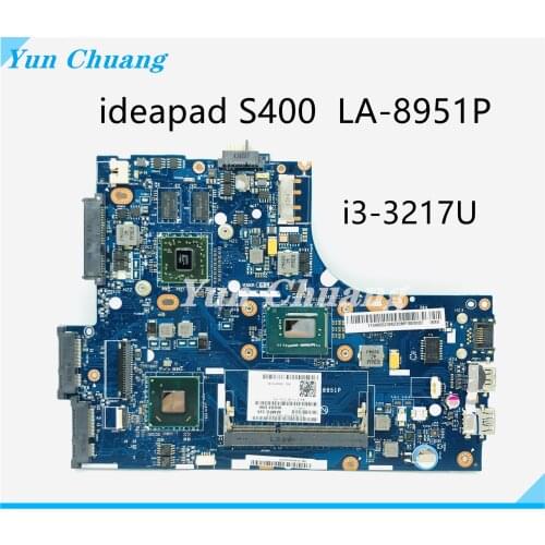 VIUS3 VIUS4 LA-8951P For lenovo Ideapad S400 laptop motherboard SLJ8C I3-3217U/3227U DDR3 tested ok
