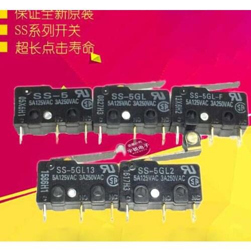 20PCS/Lot Micro Push Button Switch SS-5/SS-5GL/SS-5GL2/SS-5GL13/SS-5-F/SS-5GL-F