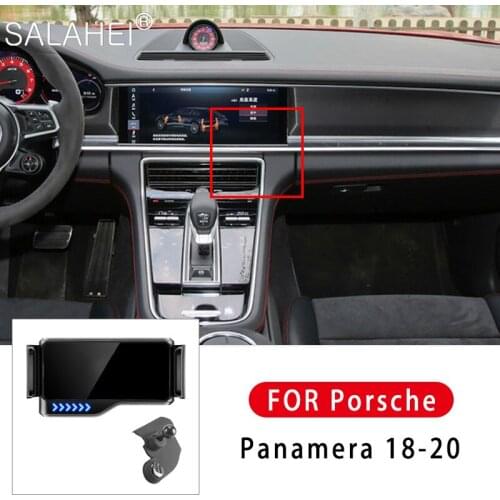 Mobile Phone Holder Battery Car Electric With Shockproof Fixed Navigation Mobile Phone Holder For Porsche Panamera 2018 -2020