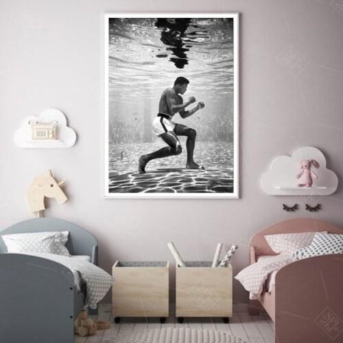 Muhammad Ali The King of Boxing Wall Art Canvas Painting Modern Boxing Sport Pictures For Living Room Decoration Poster No Frame