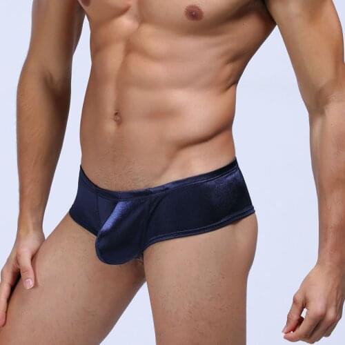 Mens Shinny Underwear Hot Sexy Penis U Convex Pouch Boxers Shorts Underpants Gold Silver Plus Size Underwear