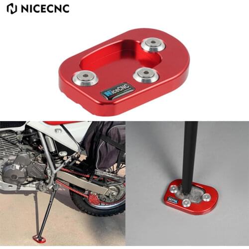 NICECNC Kickstand Foot Side Stand Extension Pad Support Plate For Honda XR650L 1993-2019 2020 Aluminum Motorcycle Accessories