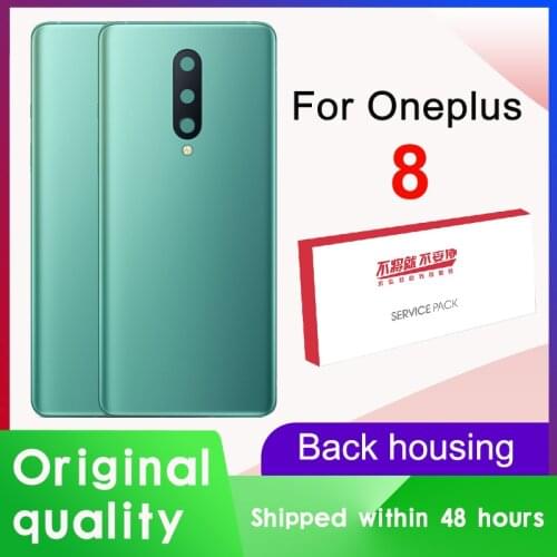 Original Back Housing Replacement For Oneplus 8 Back Cover Battery Glass For One Plus 8 Door Rear Replacement Case With Logo